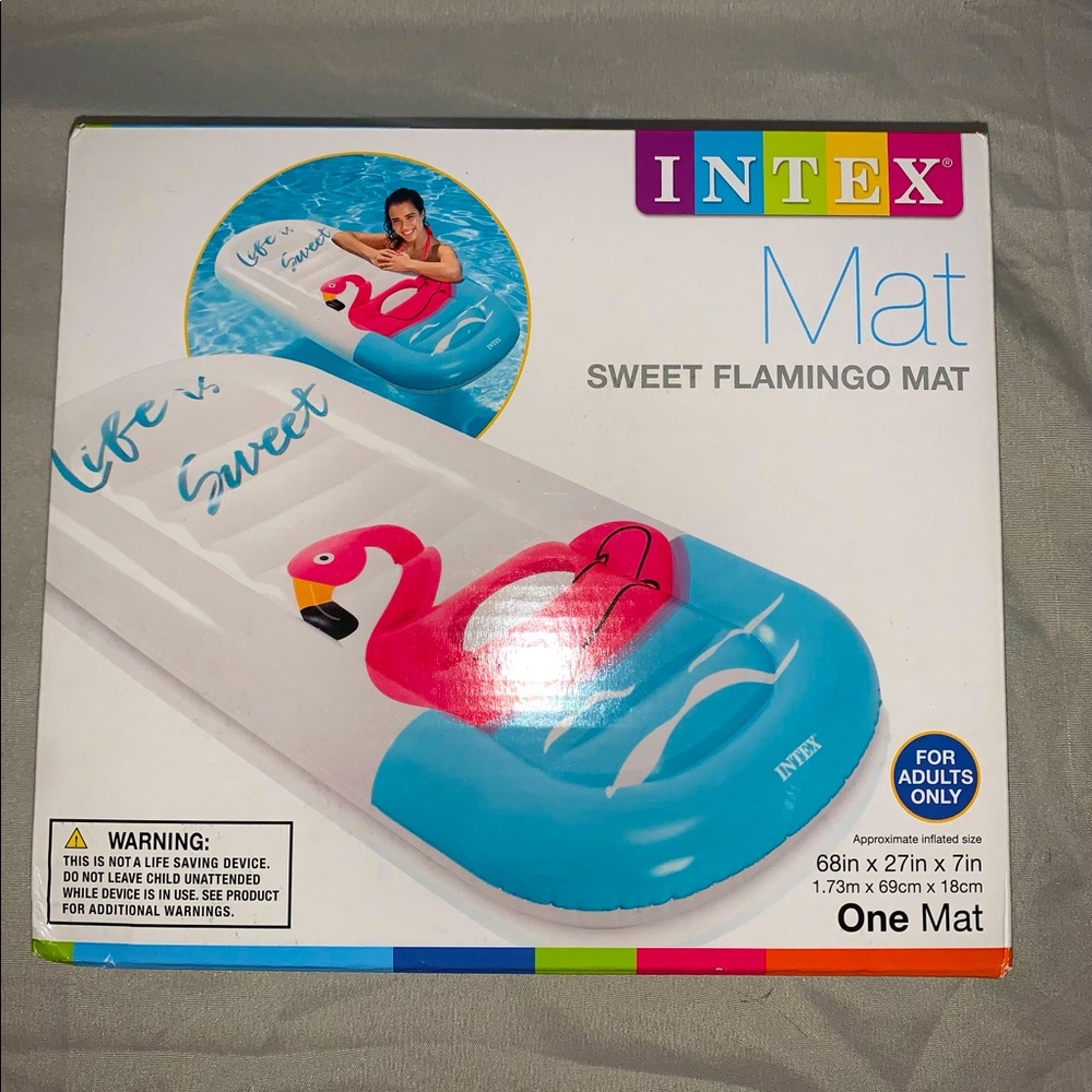 Brand New Intex Life Is Sweet Flamingo Pool Float